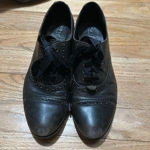 Born black brogues